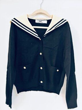PLAY Women's Long-Sleeve Sweater Coat Knitted Cardigan Stylish Slim-Fit